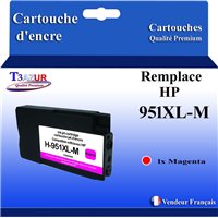 Cartouche compatible HP 951XL (CN047AE/CN051AE) - Magenta - 26ml