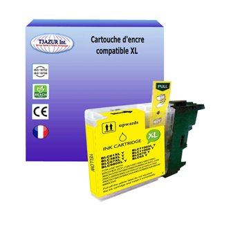 Cartouche compatible Brother LC1100/980 XL Jaune
