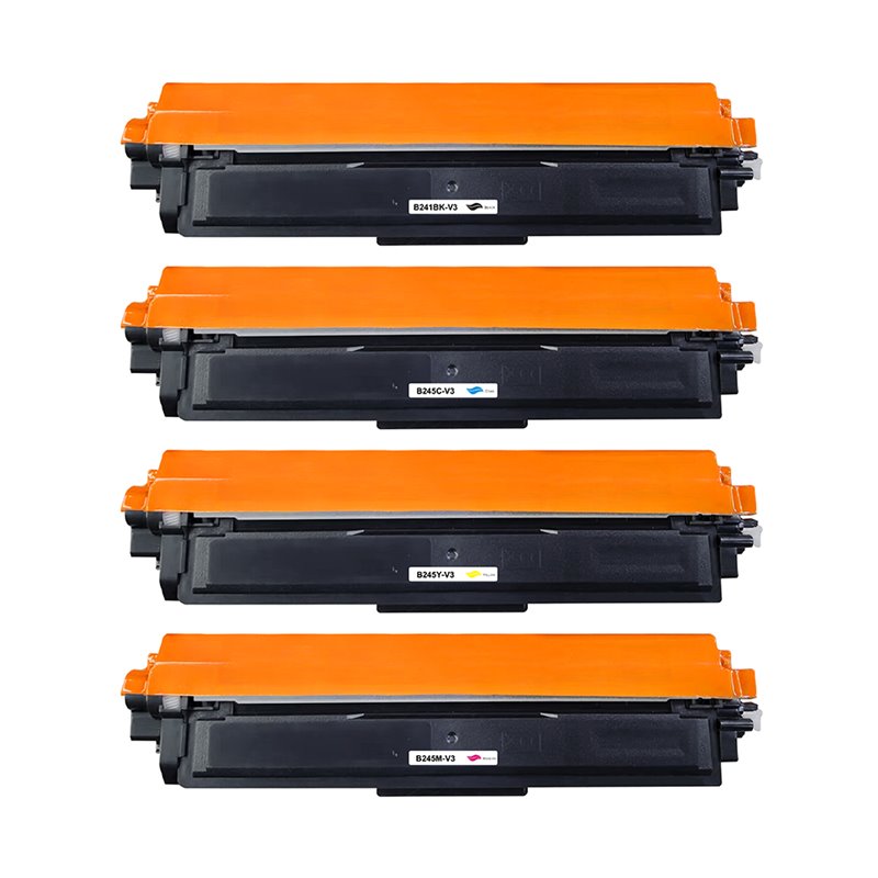 Lot de 4 Toners compatibles Brother TN241 / TN245