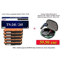 Lot de 5 Toners compatibles Brother TN241 / TN245