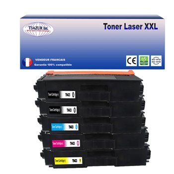 Lot de 5 Toners compatibles Brother TN421/ TN423/ TN426