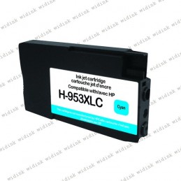 Cartouche compatible HP 953XL (F6U16AE/F6U12AE) - Cyan - 26ml