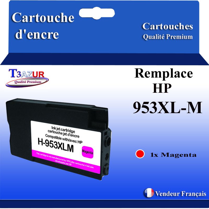 Cartouche compatible HP 953XL (F6U17AE/F6U13AE) - Magenta - 26ml