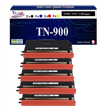 Lot de 4 Toners compatibles Brother TN900