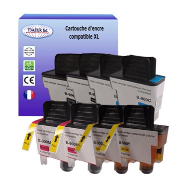 Lot de 4 Cartouches compatibles Brother LC900