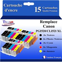 Lot de 10 Cartouches compatibles Canon PGI520/CLI-521