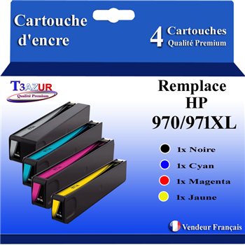 Cartouche compatible HP 970XL (CN625AE/CN621AE) - Noire - 240ml