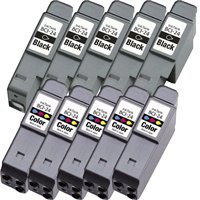 Lot de 10 Cartouches compatibles pour CANON BCI-21/24