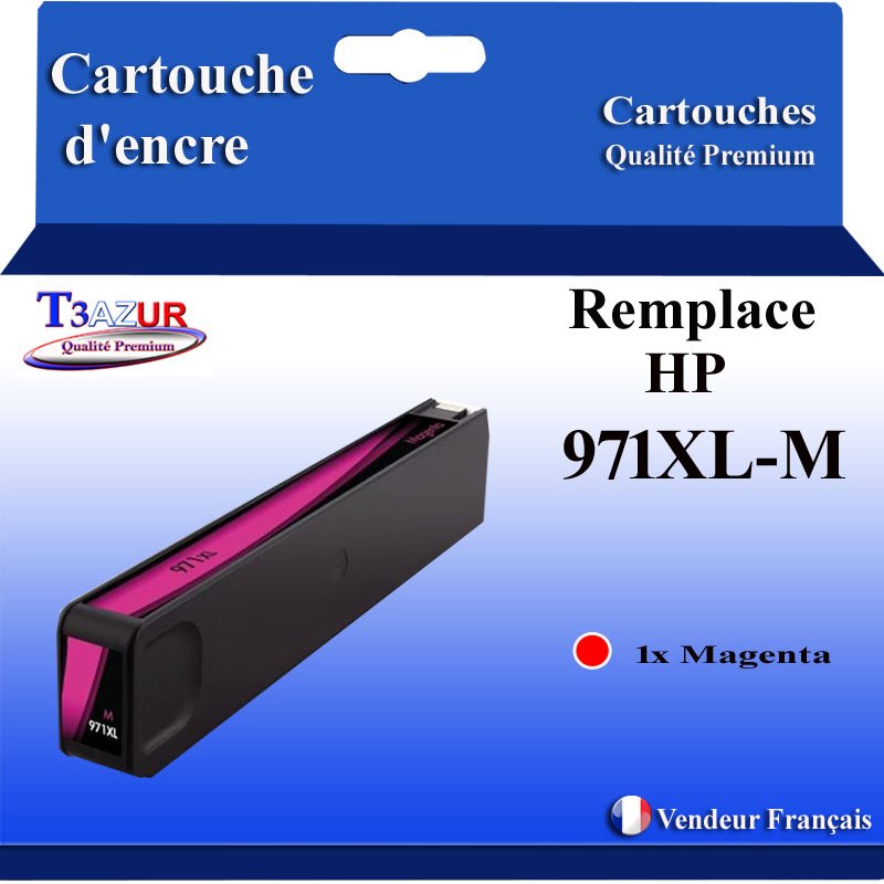 Cartouche compatible HP 971XL (CN627AE/CN623AE) - Magenta - 110ml