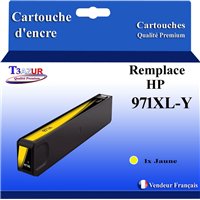 Cartouche compatible HP 971XL (CN628AE/CN624AE) - Jaune - 110ml