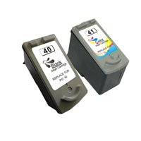 Lot de 2 Cartouches Compatibles Canon PG40/CL41 (Haute Capacité)