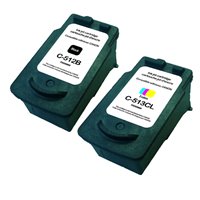 Lot de 2 cartouches compatibles pour Canon PG-512 /CL-513 (Haute Capacité)