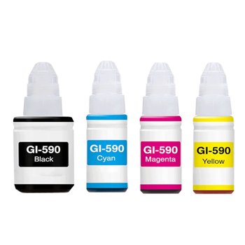 Lot de 4 Bouteilles encres compatibles Canon GI590