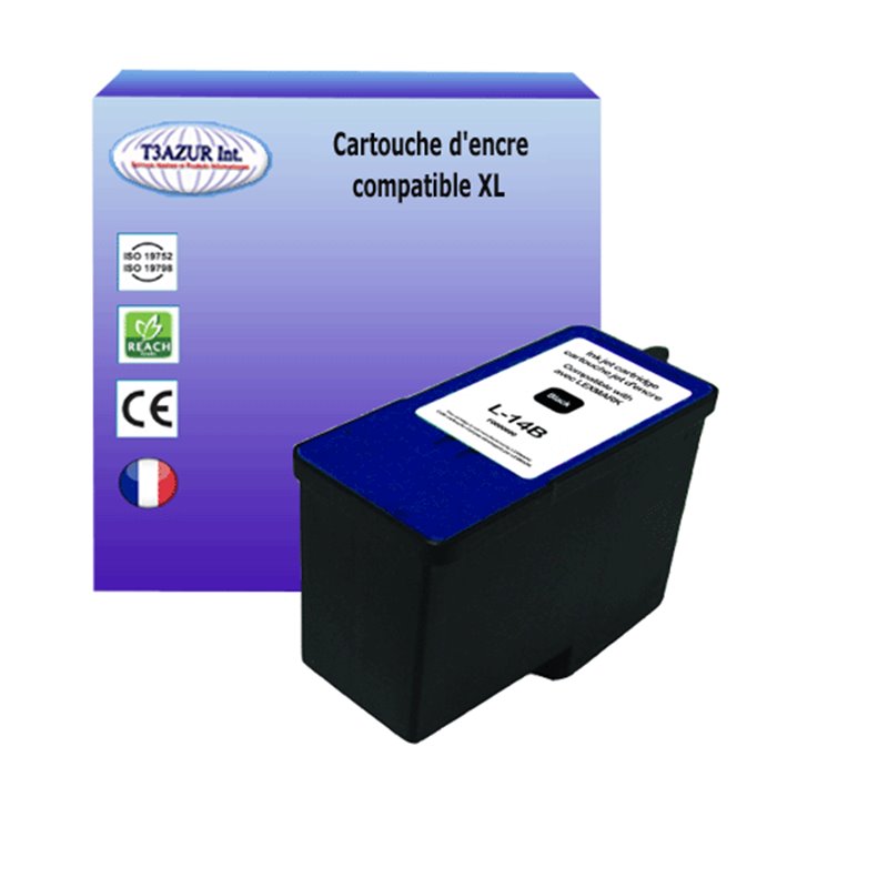 Cartouche compatible Lexmark 14 (18C2090E) - Noire - 21ml