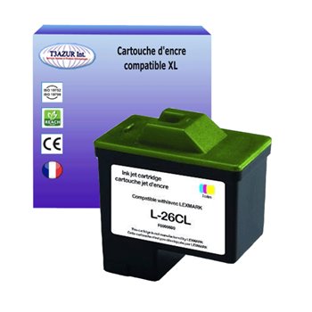 Cartouche compatible Lexmark 26/27 (10N0026E/10NX227E) - Couleur- 12ml