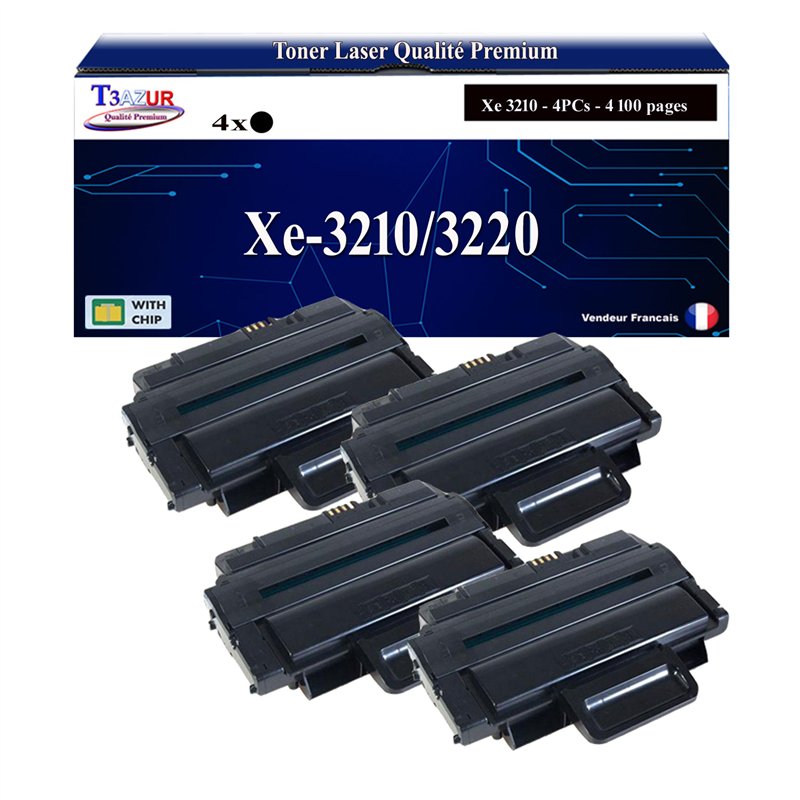 4x Toners compatibles Xerox WorkCentre 3210/3220 (106R01486)- 4 100 pages 4x Toners compatibles Xerox WorkCentre 3210/3220 (106R01486)- 4 100 pages