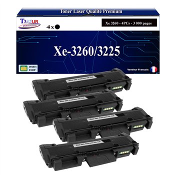4x Toners compatibles Xerox Phaser 3260/WorkCentre 3225 (106R02777)- 3 000 pages