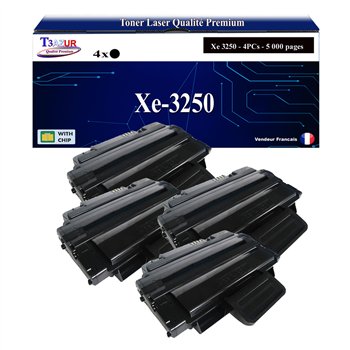 4x Toners compatibles Xerox Phaser 3250 Noir -5 000 pages