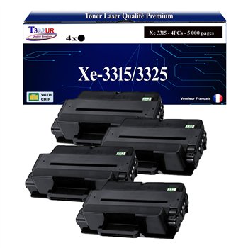 4x Toners compatibles Xerox WorkCentre 3315/3325 (106R02311/106R02313)- 5 000 pages