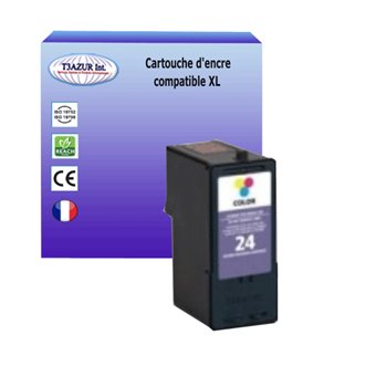 Cartouche compatible Lexmark 24 (18C1524E) - Couleur - 15ml