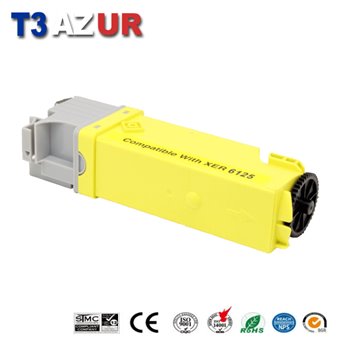 Toner compatible Xerox Phaser 6125 (106R01333)-Jaune -1 000 pages