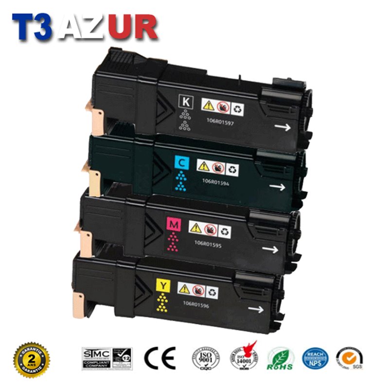 Lot de 4 Toners compatibles Xerox Phaser 6500