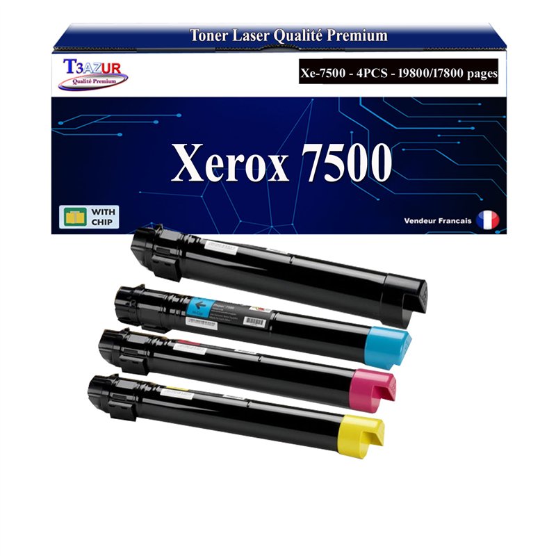 4x Toners compatibles avec Xerox Phaser 7500