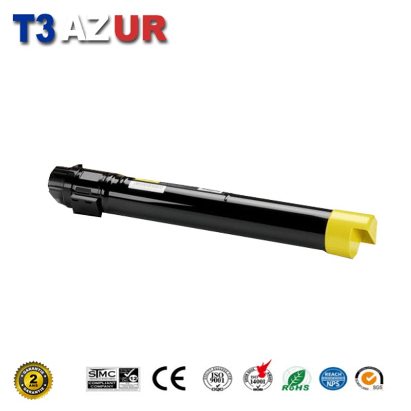 Toner compatible Xerox Phaser 7500 (106R01438)-Jaune -17 800 pages