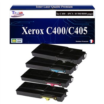 Toner compatible Xerox VersaLink C400/C405 (106R03528/106R03516/106R03500)- Noire -10 500 pages