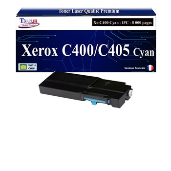 Toner compatible Xerox VersaLink C400/C405 (106R03530/106R03518/106R03502)- Cyan -8 000 pages