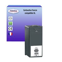 Cartouche compatible Lexmark 100XL (14N1068E/14N1092E/14N0820E/14N0918E/14N0848E) - Noire - 19ml