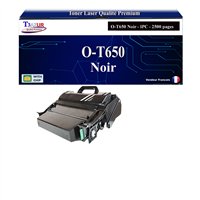 Toner Compatible Lexmark T650 Noir – T3AZUR – Haute Capacité pour OKI MB780 / MB790