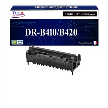 Tambour Compatible OKI DRB410 Noir T3AZUR pour OKI B410 B420 B430 B440 MB460 MB470 MB480