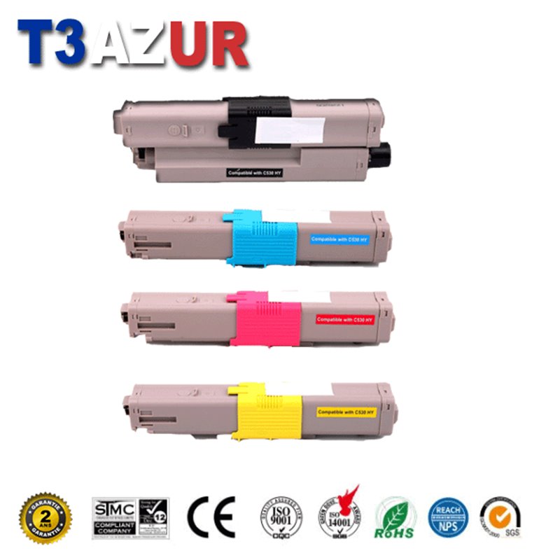 Toner compatible OKI C301DN/C321DN/MC342DN (44973536)- Noire - 2 500 pages