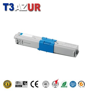 Toner compatible OKI C332DN/MC363DN/MD363DN (46508711/46508715)- Cyan- 3 000 pages