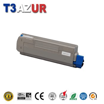 Toner compatible OKI C5600/C5700 (43381907)- Cyan - 2 000 pages