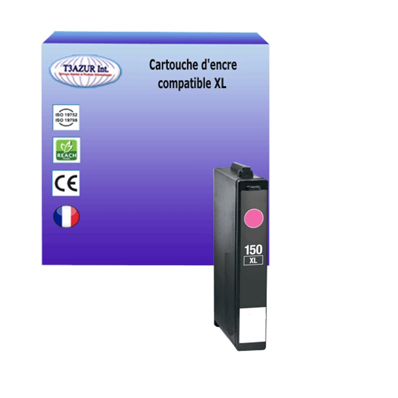 Cartouche compatible Lexmark 150XL (14N1616E/14N1646E/14N1609E) - Magenta - 18ml