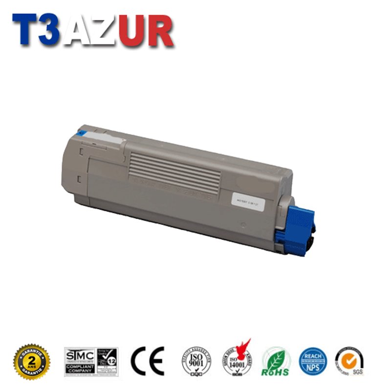 Toner compatible OKI C610 (44315307)- Cyan- 6 000 pages