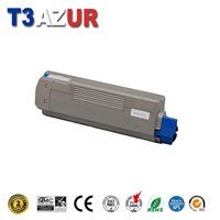 Toner compatible OKI C801DN/C821DN (44643003)- Cyan- 7 300 pages