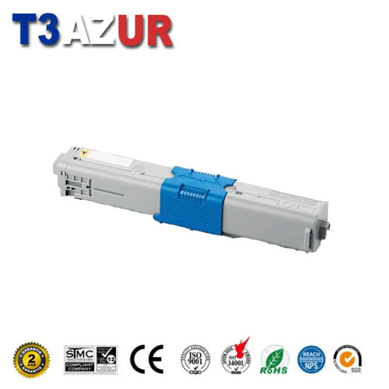 Toner compatible OKI ES3452 MFP/ES5431DN/ES5462 MFP (44973509)- Jaune -6 000 pages