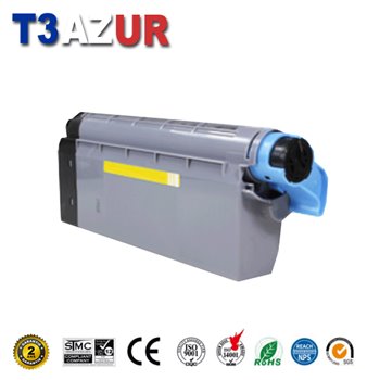 Toner compatible OKI Executive ES7411/ES3032- Jaune -11 500 pages