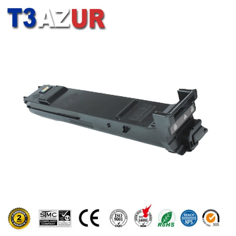 Toner compatible Konica Minolta Bizhub C20P/C20 (A0DK153/TN-318K) - Noire -8 000 pages