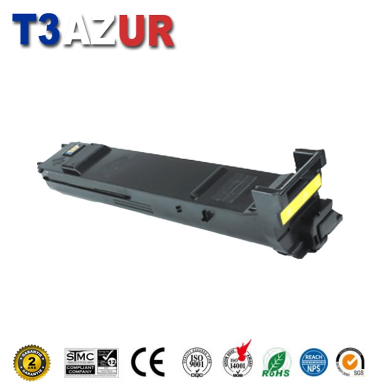 Toner compatible Konica Minolta Bizhub C20P/C20 (A0DK253/TN-318Y) - Jaune -8 000 pages