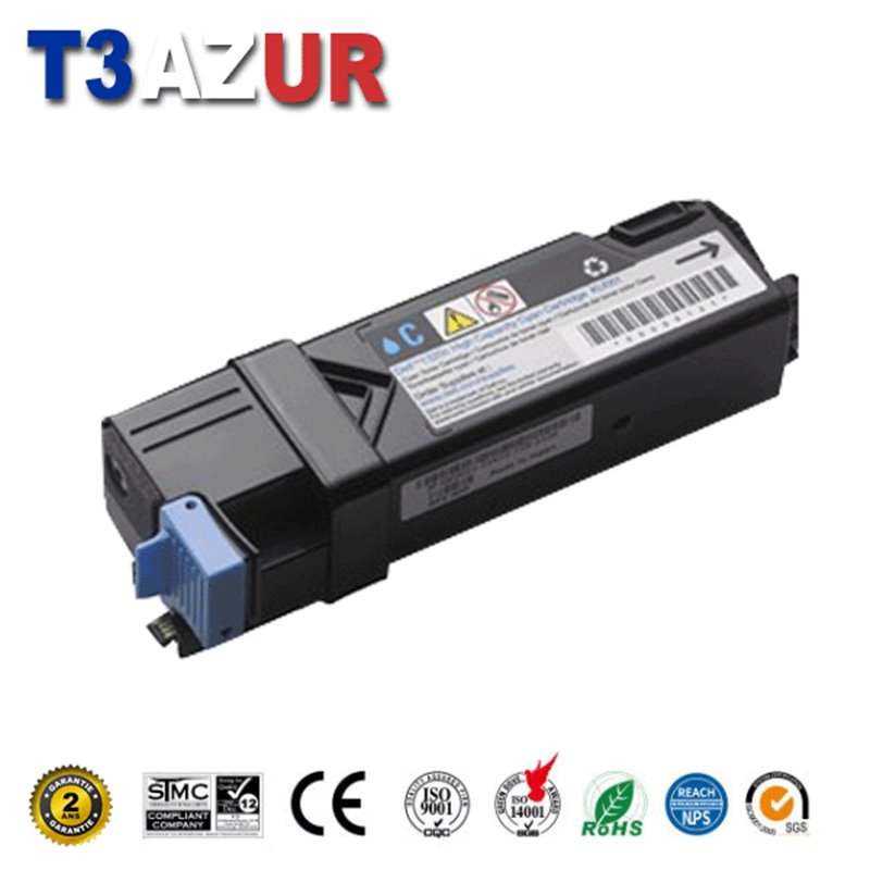 Toner compatible Dell 1320/2130/2135 (593-10259)- Cyan- 2 000 pages