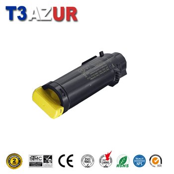 Toner compatible Dell H625CDW/ H825CDW/ S2825CDN (593-BBSE)- Jaune- 2 500 pages