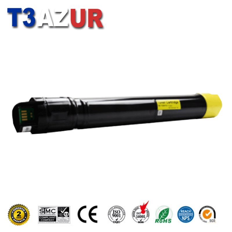 Toner compatible Dell 7130CDN (593-10878)- Jaune - 20 000 pages