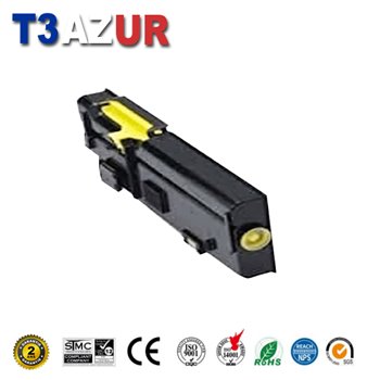 Toner compatible Dell C2660DN/C2665DNF (593-BBBR/2K1VC/YR3W3) - Jaune - 4 000 pages