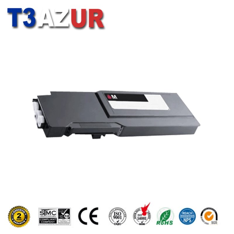 Toner compatible Dell C3760/C3765DNF (593-11121) - Magenta - 9 000 pages