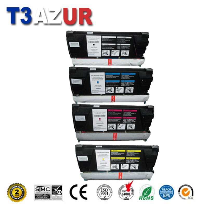 Lot de 4 Toners compatibles Lexmark C746/ C748/ X746/ X748/ XS748