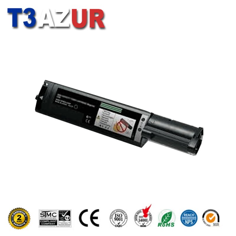 Toner compatible Epson Aculaser C1100/CX11 (C13S050190) - Noire - 4 000 pages